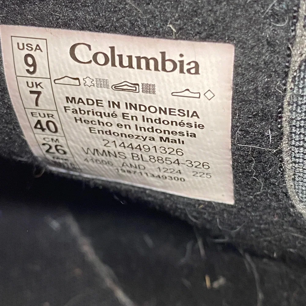 Columbia Moritza Shield Chelsea Boot Womens 9 Grey Waterproof Suede BL8854-326